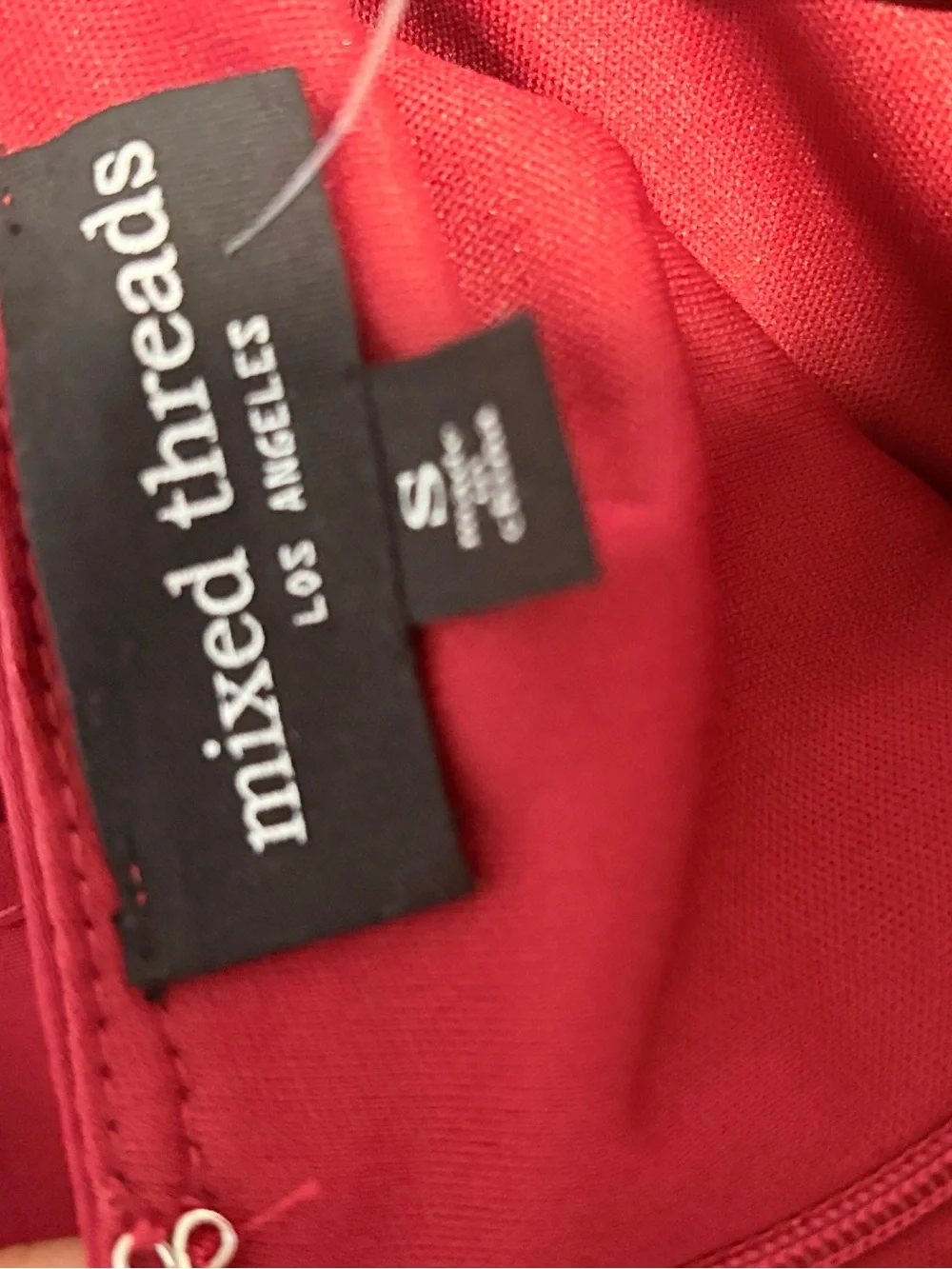Women’s Red Mini Ruffle Dress - Picture 3 of 3